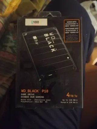 Disco Duro WD_BLACK P10 4TB para PS5/Xbox