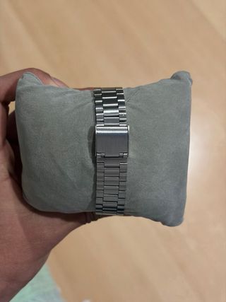 Reloj plateado y blanco Hombre DENVO