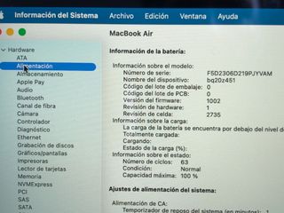 MacBook Air M1 2020 100% Batería