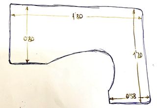 Escritorio de madera con patas metálicas