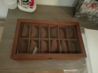 Scatola porta orologi in legno