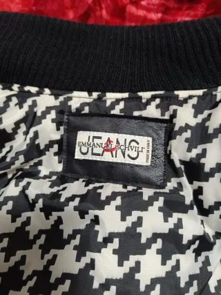 Giubbotto Bomber Emmanuel Schvili Nero Rosso