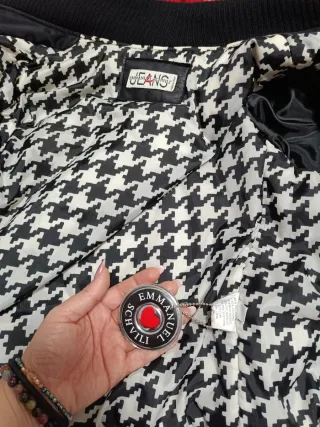 Giubbotto Bomber Emmanuel Schvili Nero Rosso