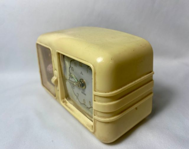 Reloj despertador con figura de bailarina vintage