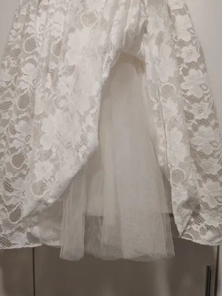Vestido encaje blanco niña/adolescente  "to be too