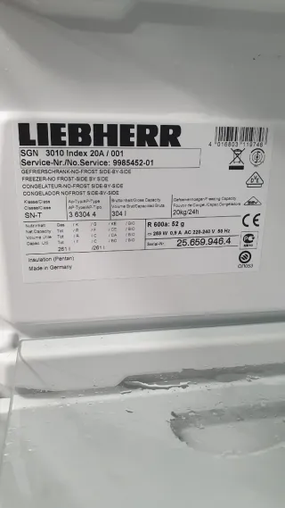 Congelador Liebherr SGN 3010 No Frost