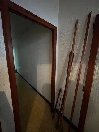 Puerta interior madera con cristal