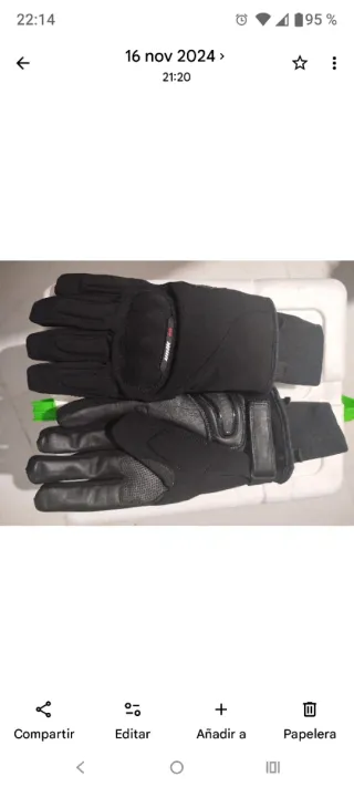 Guantes de moto negros
