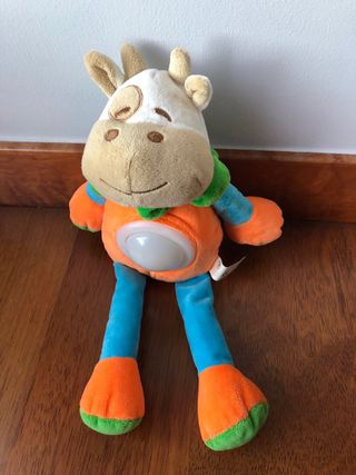 Peluche musical vaquita bebé