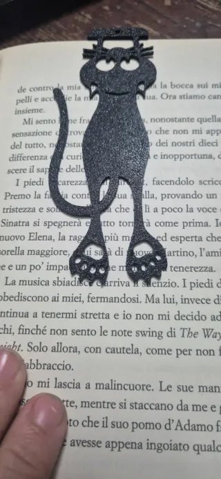Segnalibro gatto nero