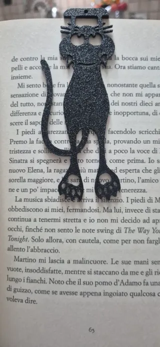 Segnalibro gatto nero