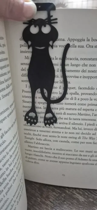 Segnalibro gatto nero