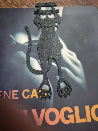 Segnalibro gatto nero
