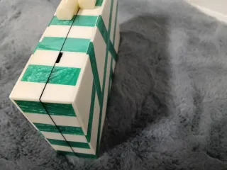 Bolso Cartera Fiesta Verde y Blanco