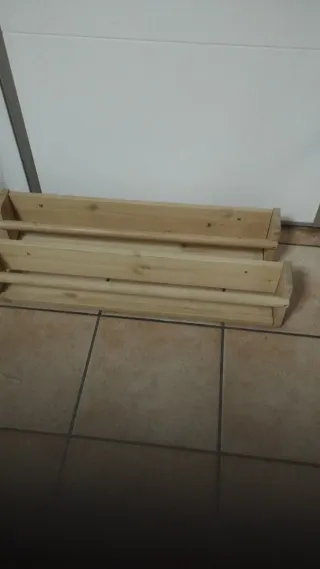 Baldas de madera Ikea (2 unidades)