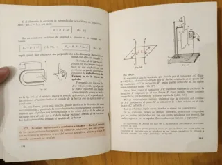 Libro física antiguo escolar sexto curso