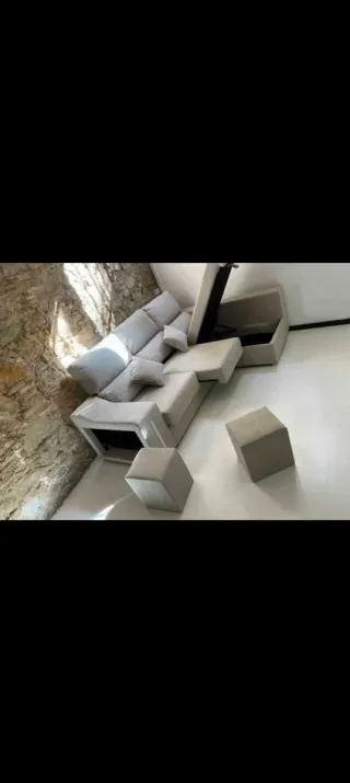 Sofá chaise longue Oscar gris