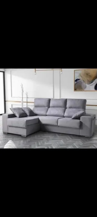 Sofá chaise longue Oscar gris