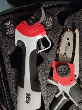 Kit potatore e forbice a batteria