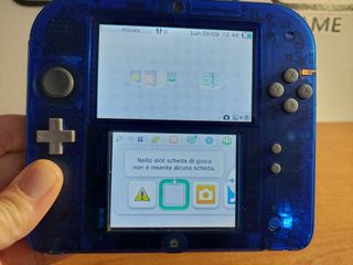 Console Nintendo 2DS Transparent Blue con Scatola