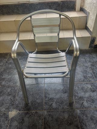 25 Sillas Aluminio Terraza