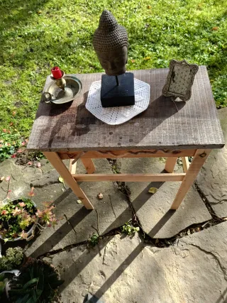 Mesa auxiliar madera estilo Shabby Chic