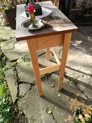 Mesa auxiliar madera estilo Shabby Chic