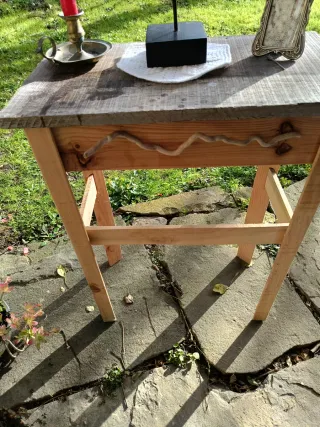 Mesa auxiliar madera estilo Shabby Chic