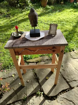 Mesa auxiliar madera estilo Shabby Chic