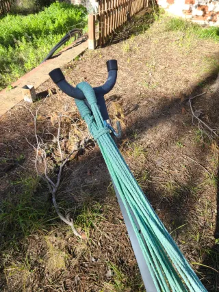 Hamaca de tela brasileña con soporte metálico