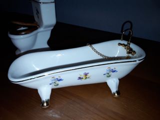 Baño Porcelana Miniatura Casa de Muñecas