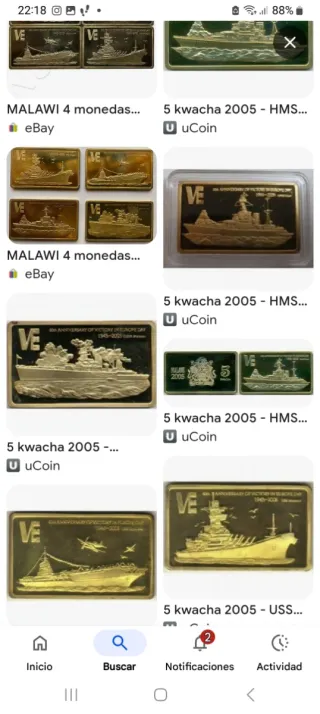 Monete Malawi 2005 VE Dorate