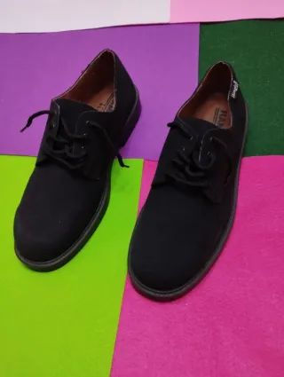 Zapatos Oxford ante negro Talla 44-45