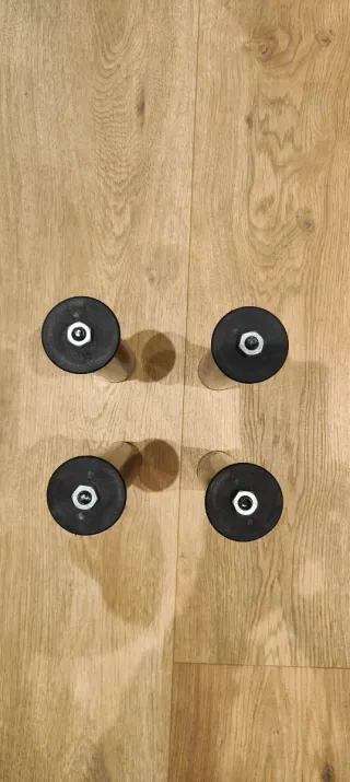 4 Patas Cama Somier Tarima Negras