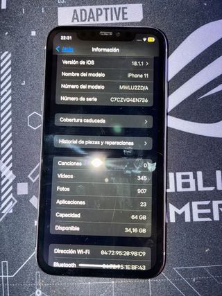 iPhone 11 Blanco/Oro Rosa