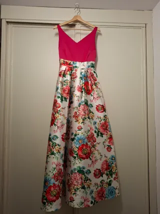 Vestido largo floral para eventos