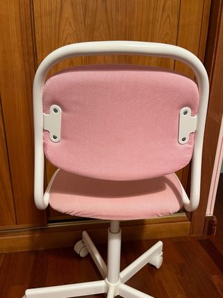 Silla de escritorio infantil IKEA ORFJALL rosa