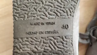 Pisamonas Zapato Piel Talla 40 Color Topo