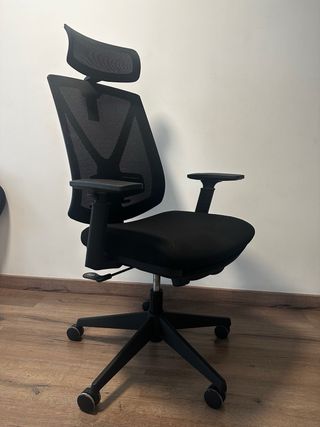 Silla de oficina SONGMICS ergonómica con reposacabezas – como nueva