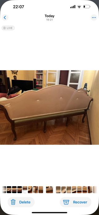 Divano 700 a 3 posti in noce