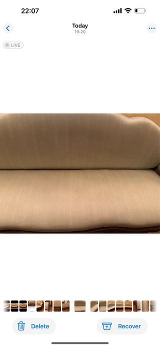 Divano 700 a 3 posti in noce