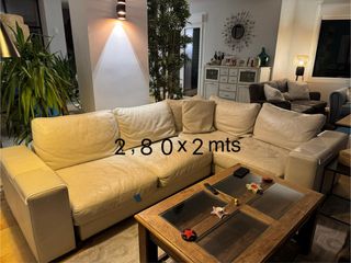 Sofá Natuzzi Piel Beige 2.80x2m