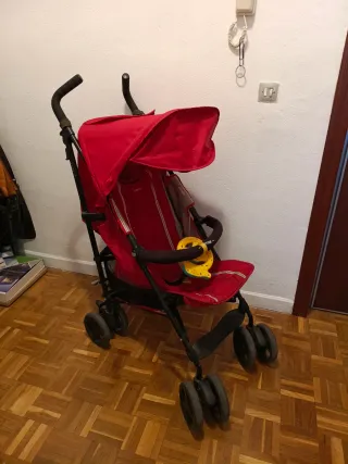 Cambiador infantil + Cuna de madera+silla de paseo