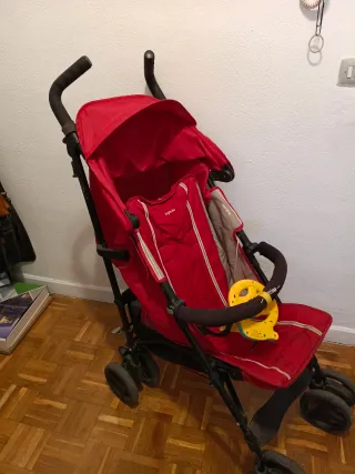 Cambiador infantil + Cuna de madera+silla de paseo