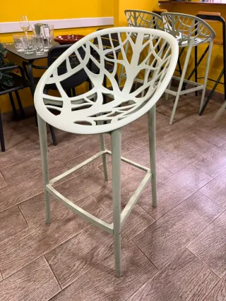 4 Taburetes Altos Verdes Menta