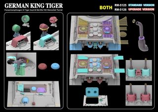 Maqueta German King Tiger Henschel RFM 1/35