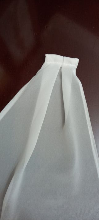 Alas de novia gasa blanca