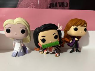 Funko Pop Frozen Ana, Elsa y Nezuko