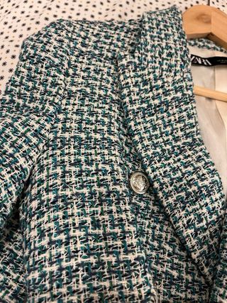 Americana Zara Tweed Verde Multicolor