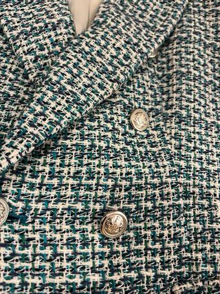 Americana Zara Tweed Verde Multicolor